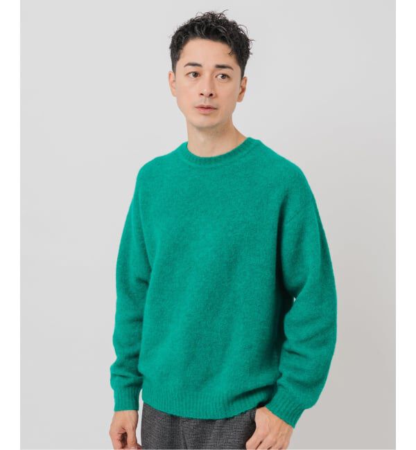 EDIFICE「スリアルパカミックス クルーネックニット」|ニット・セーター|