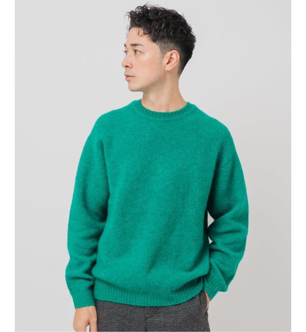 EDIFICE「スリアルパカミックス クルーネックニット」|ニット・セーター|