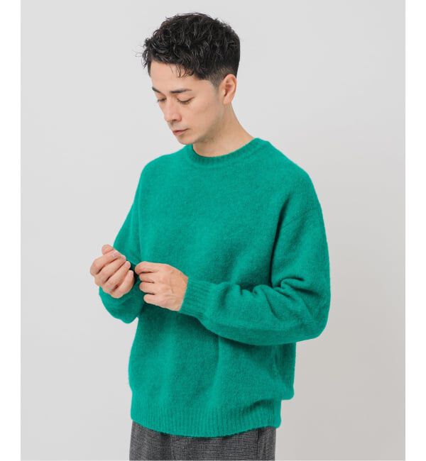 EDIFICE「スリアルパカミックス クルーネックニット」|ニット・セーター|