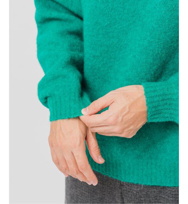 EDIFICE「スリアルパカミックス クルーネックニット」|ニット・セーター|