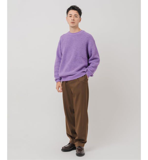 EDIFICE「スリアルパカミックス クルーネックニット」|ニット・セーター|