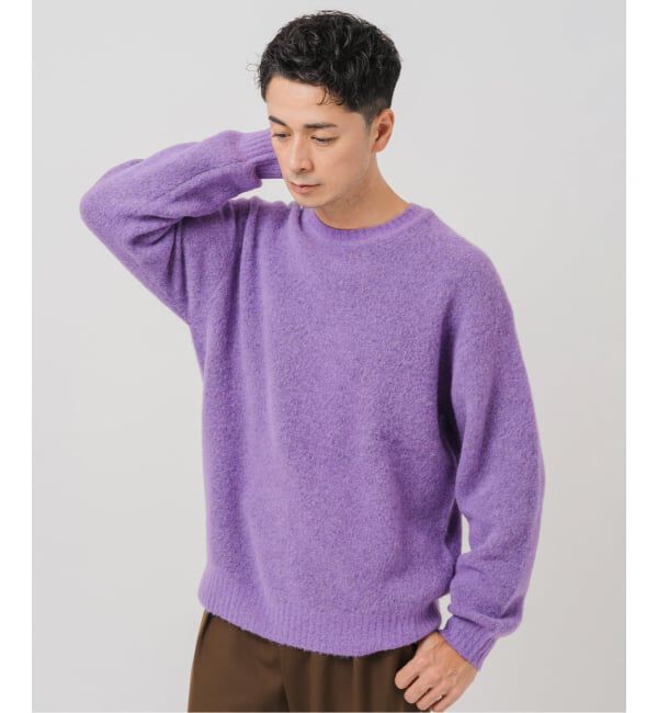 EDIFICE「スリアルパカミックス クルーネックニット」|ニット・セーター|
