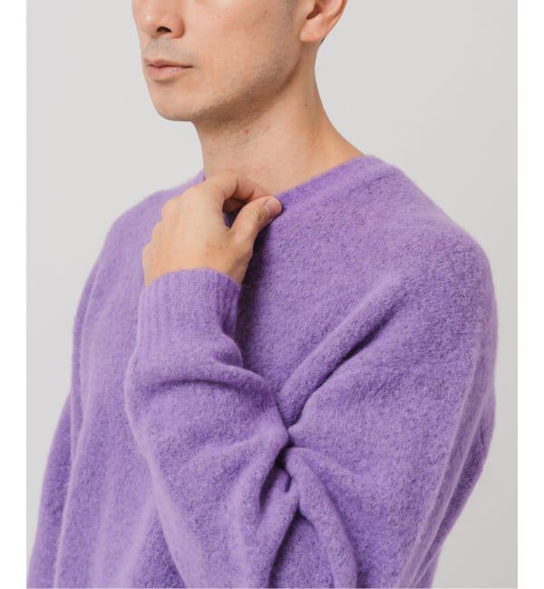 EDIFICE「スリアルパカミックス クルーネックニット」|ニット・セーター|