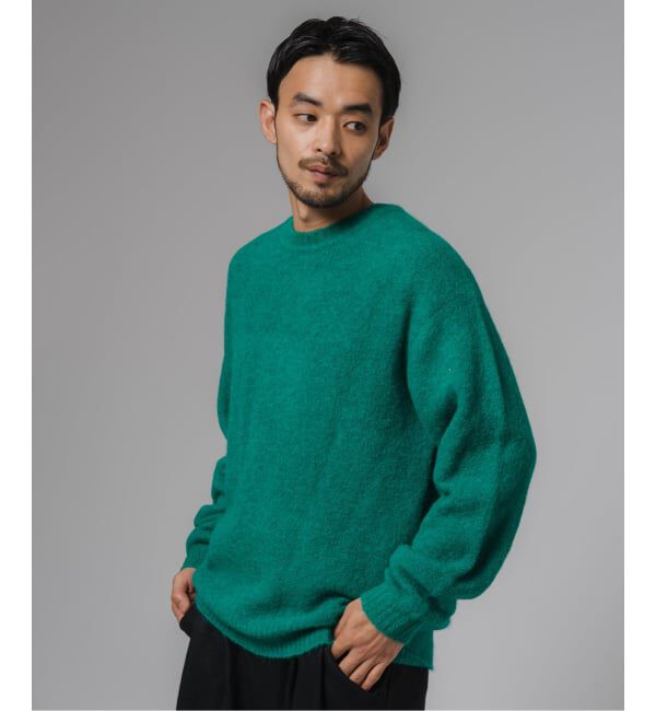 EDIFICE「スリアルパカミックス クルーネックニット」|ニット・セーター|