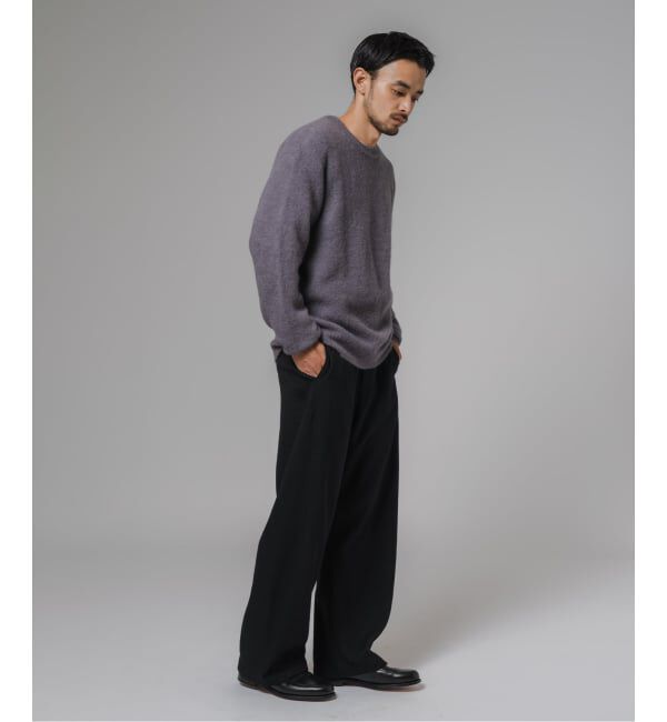 EDIFICE「スリアルパカミックス クルーネックニット」|ニット・セーター|
