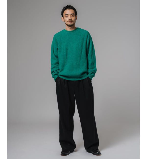 EDIFICE「スリアルパカミックス クルーネックニット」|ニット・セーター|