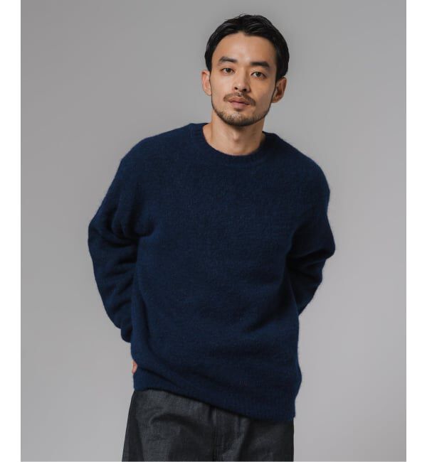 EDIFICE「スリアルパカミックス クルーネックニット」|ニット・セーター|