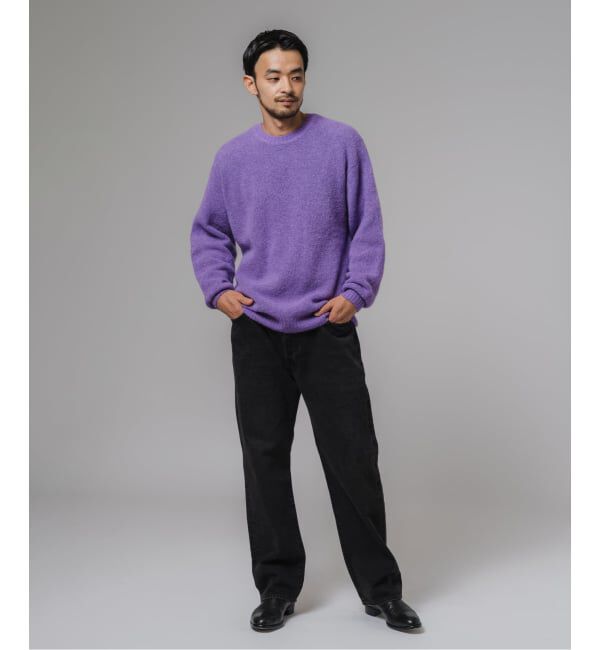 EDIFICE「スリアルパカミックス クルーネックニット」|ニット・セーター|