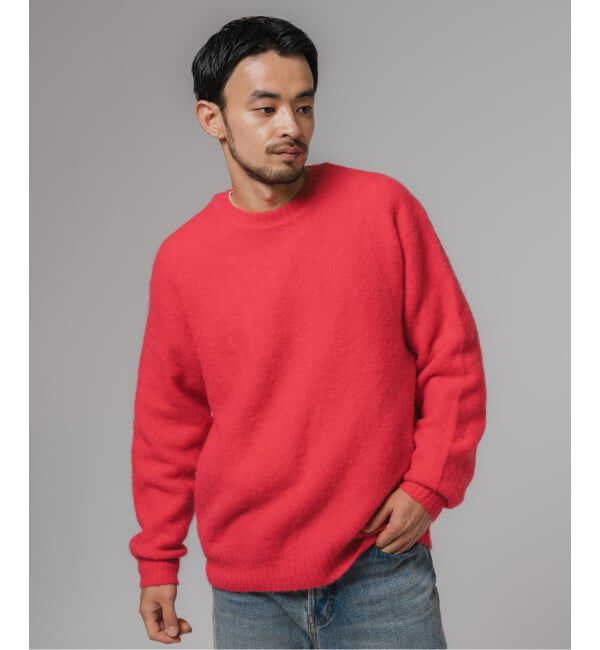 EDIFICE「スリアルパカミックス クルーネックニット」|ニット・セーター|