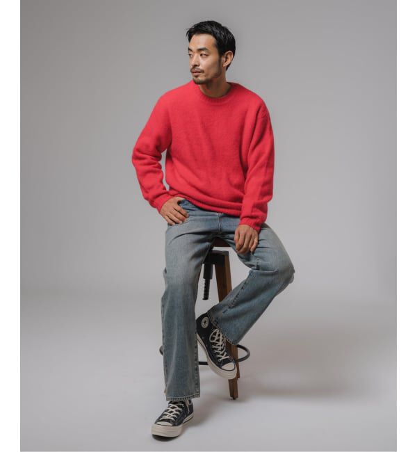 EDIFICE「スリアルパカミックス クルーネックニット」|ニット・セーター|