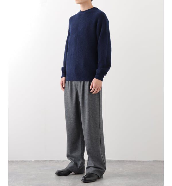 EDIFICE「スリアルパカミックス クルーネックニット」|ニット・セーター|