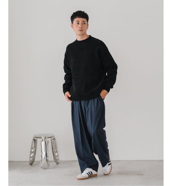EDIFICE「《追加》シェニール ヤーン クルーネック ニット」|ニット・セーター|