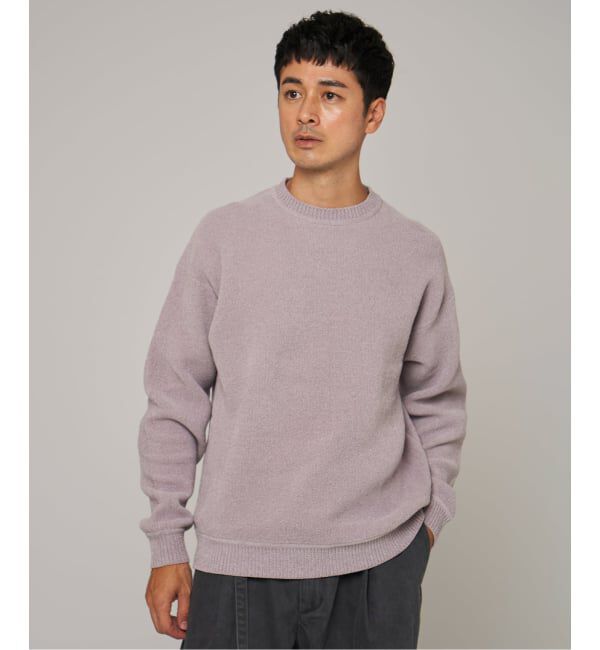 EDIFICE「《追加》シェニール ヤーン クルーネック ニット」|ニット・セーター|