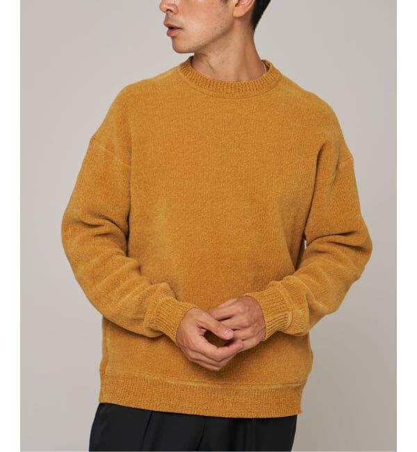 EDIFICE「《追加》シェニール ヤーン クルーネック ニット」|ニット・セーター|