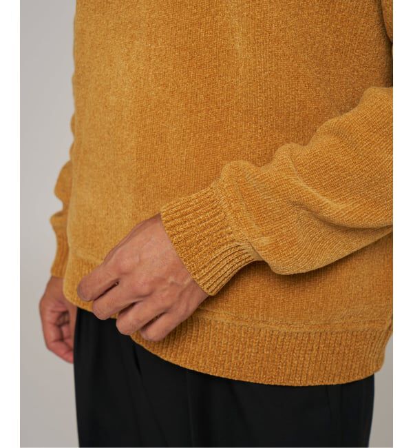 EDIFICE「《追加》シェニール ヤーン クルーネック ニット」|ニット・セーター|