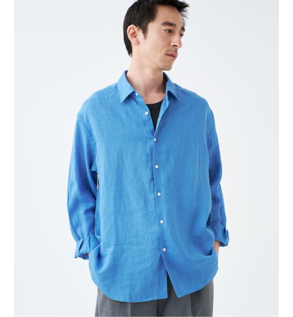 EDIFICE「シアー リネン レギュラーカラーシャツ」|シャツ・ブラウス|
