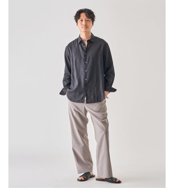 EDIFICE「シアー リネン レギュラーカラーシャツ」|シャツ・ブラウス|