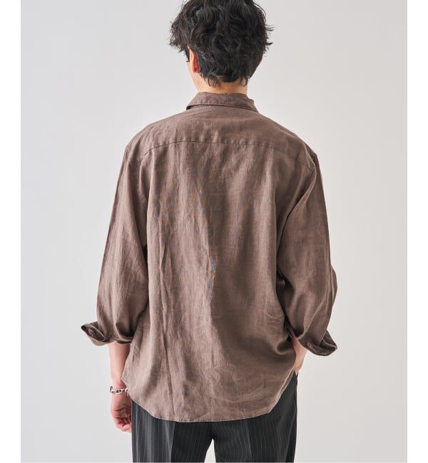 EDIFICE「シアー リネン レギュラーカラーシャツ」|シャツ・ブラウス|