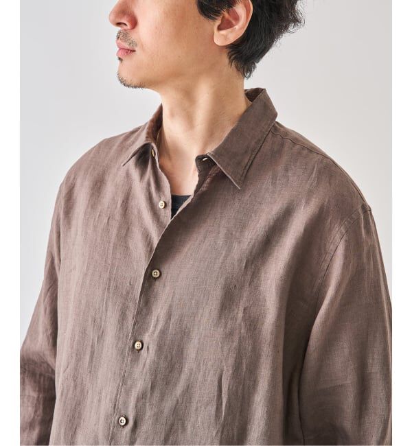 EDIFICE「シアー リネン レギュラーカラーシャツ」|シャツ・ブラウス|