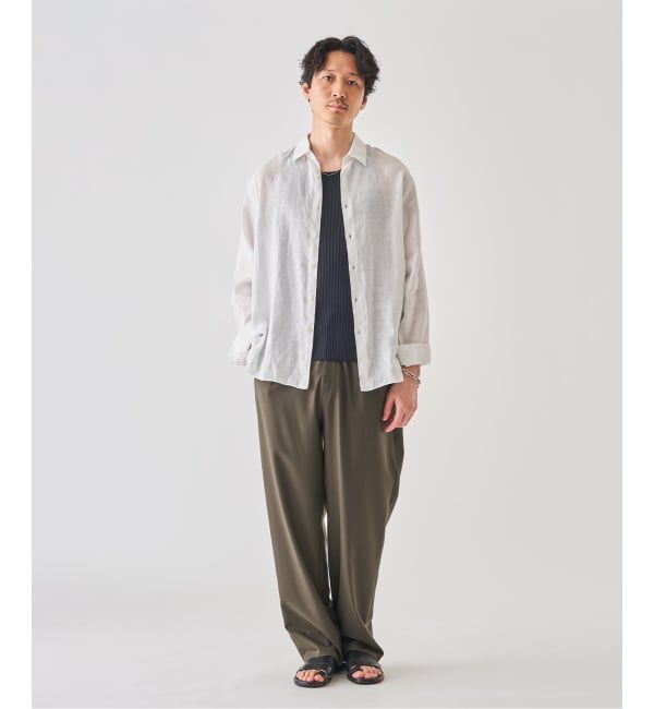 EDIFICE「シアー リネン レギュラーカラーシャツ」|シャツ・ブラウス|