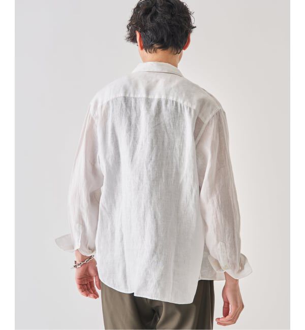 EDIFICE「シアー リネン レギュラーカラーシャツ」|シャツ・ブラウス|