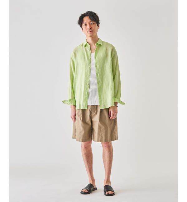 EDIFICE「シアー リネン レギュラーカラーシャツ」|シャツ・ブラウス|