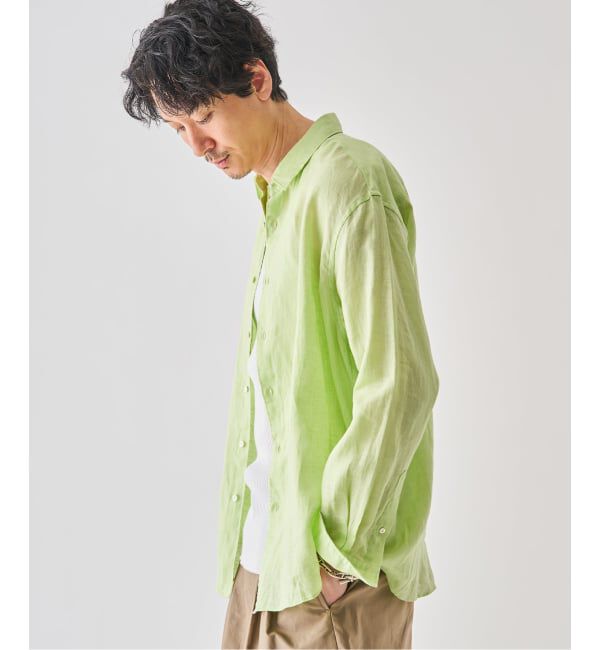 EDIFICE「シアー リネン レギュラーカラーシャツ」|シャツ・ブラウス|