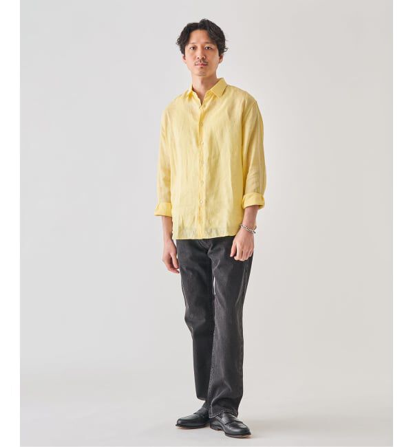 EDIFICE「シアー リネン レギュラーカラーシャツ」|シャツ・ブラウス|