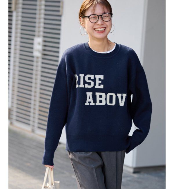JOURNAL STANDARD relume「RISE ABOVEロゴニット」|ニット・セーター|