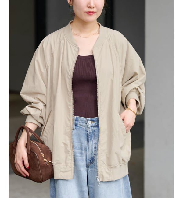 JOURNAL STANDARD relume「ウォッシャブルナイロンダブルジップMA-1」|ブルゾン・スタジャン|