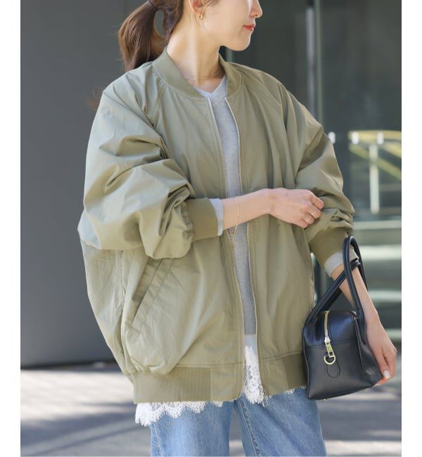 JOURNAL STANDARD relume「ウォッシャブルナイロンダブルジップMA-1」|ブルゾン・スタジャン|