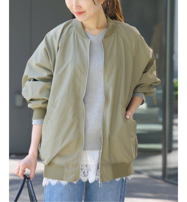 JOURNAL STANDARD relume「ウォッシャブルナイロンダブルジップMA-1」|ブルゾン・スタジャン|