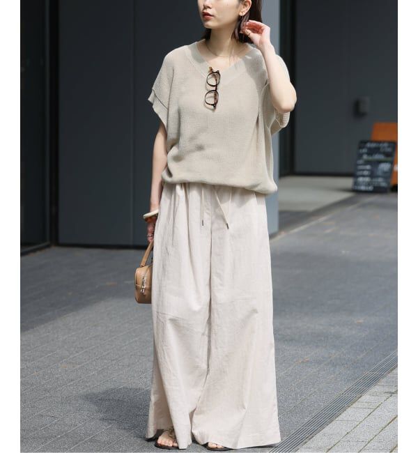 JOURNAL STANDARD relume「《追加 / 新色》リネンコットンワイドギャザーパンツ」|その他|