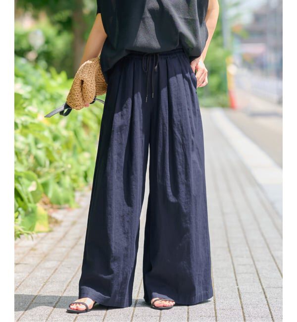 JOURNAL STANDARD relume「《追加 / 新色》リネンコットンワイドギャザーパンツ」|その他|
