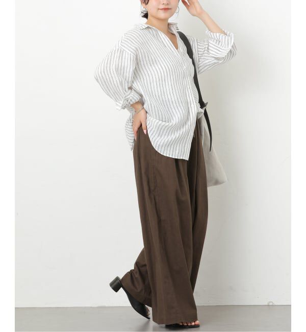 JOURNAL STANDARD relume「《追加 / 新色》リネンコットンワイドギャザーパンツ」|その他|