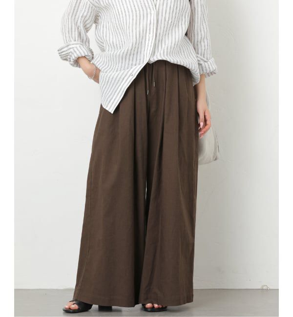 JOURNAL STANDARD relume「《追加 / 新色》リネンコットンワイドギャザーパンツ」|その他|