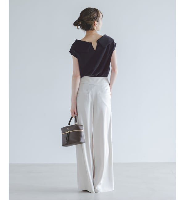 NOBLE「《予約》ヘビーキュプラオフタートルカラーブラウス」|シャツ・ブラウス|