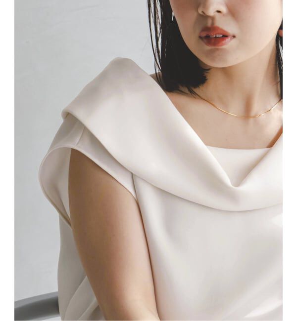 NOBLE「《予約》ヘビーキュプラオフタートルカラーブラウス」|シャツ・ブラウス|