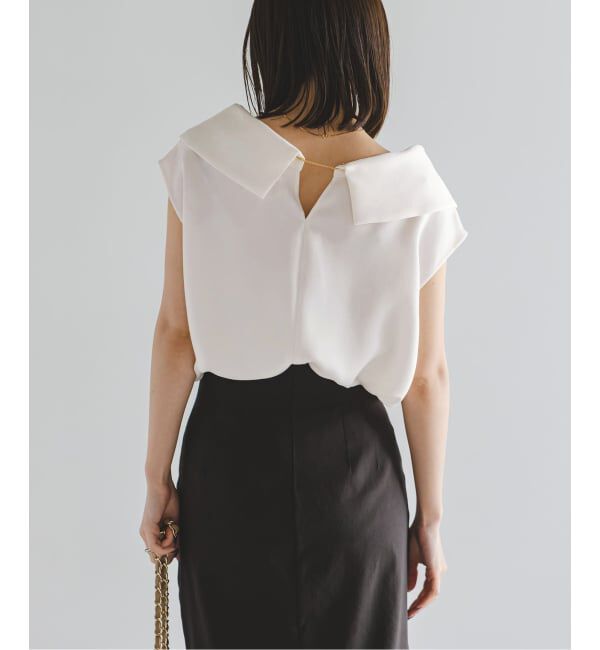 NOBLE「《予約》ヘビーキュプラオフタートルカラーブラウス」|シャツ・ブラウス|