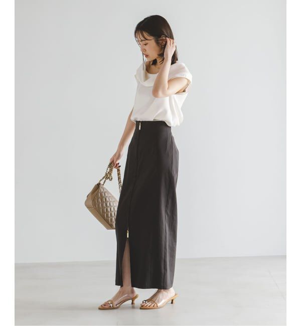 NOBLE「《予約》ヘビーキュプラオフタートルカラーブラウス」|シャツ・ブラウス|