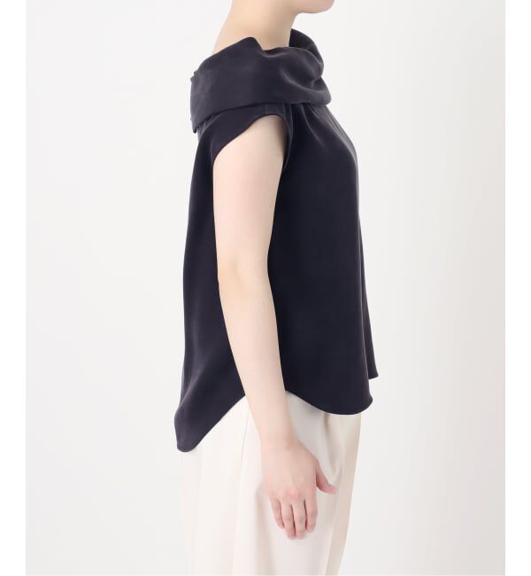 NOBLE「《予約》ヘビーキュプラオフタートルカラーブラウス」|シャツ・ブラウス|