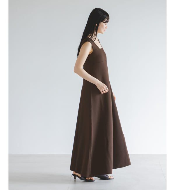 NOBLE「《追加予約》ミラノリブフィットフレアニットワンピース」|ワンピース|