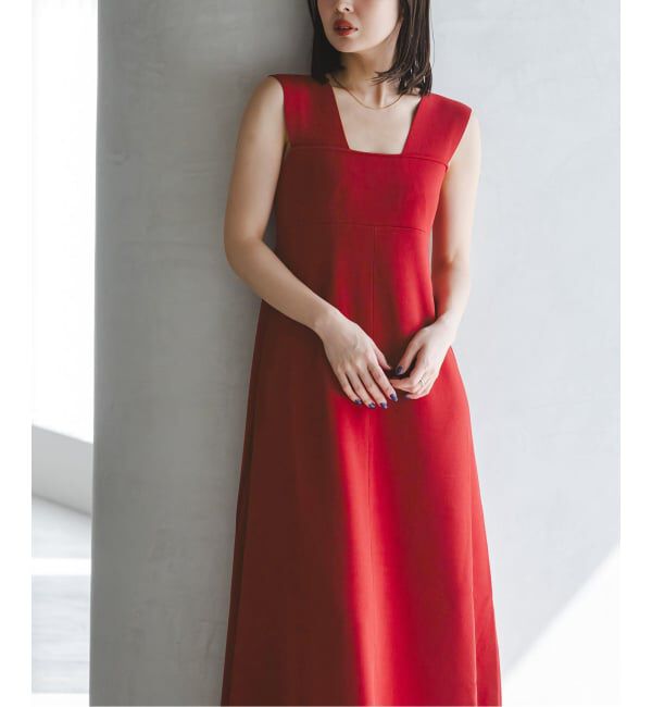 NOBLE「《追加予約》ミラノリブフィットフレアニットワンピース」|ワンピース|