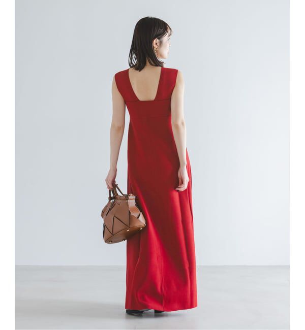 NOBLE「《追加予約》ミラノリブフィットフレアニットワンピース」|ワンピース|