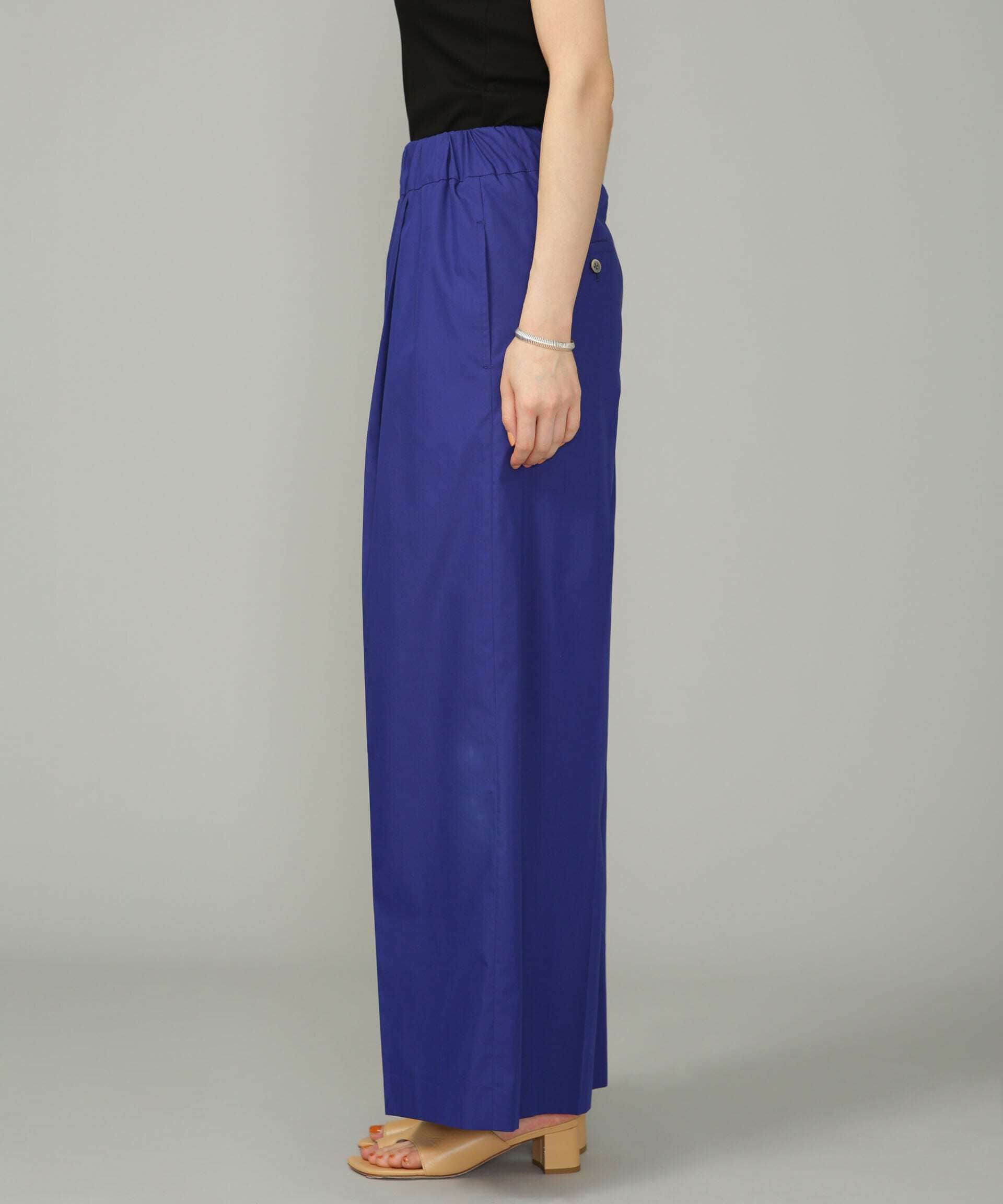 nano･universe「LB.01/コットンポリエステル ワイドパンツ」|チノ|