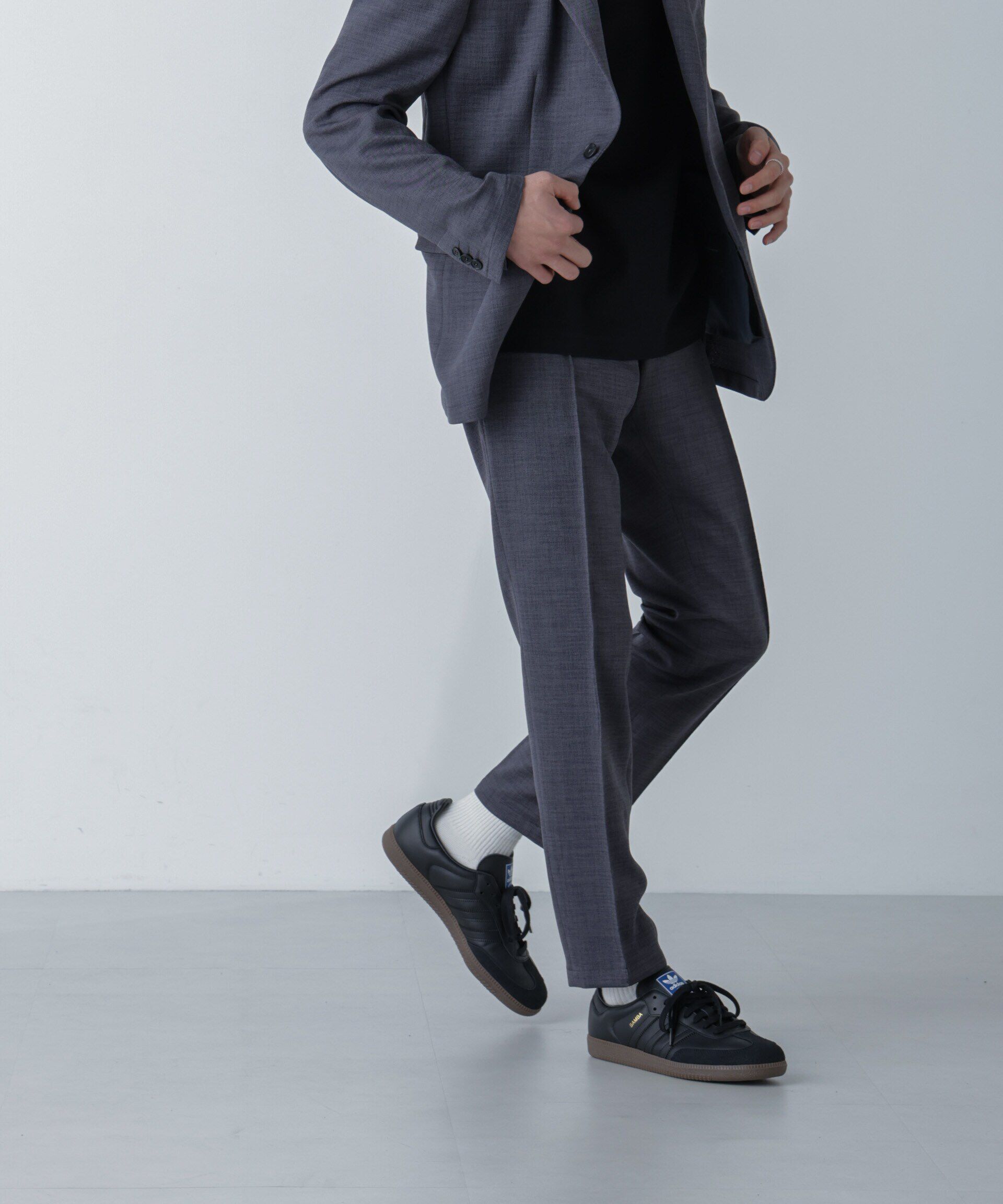 nano･universe「「N TROUSERS」Reflax(R)スラブツイルストレッチパンツ（セットアップ可）」|スーツ|