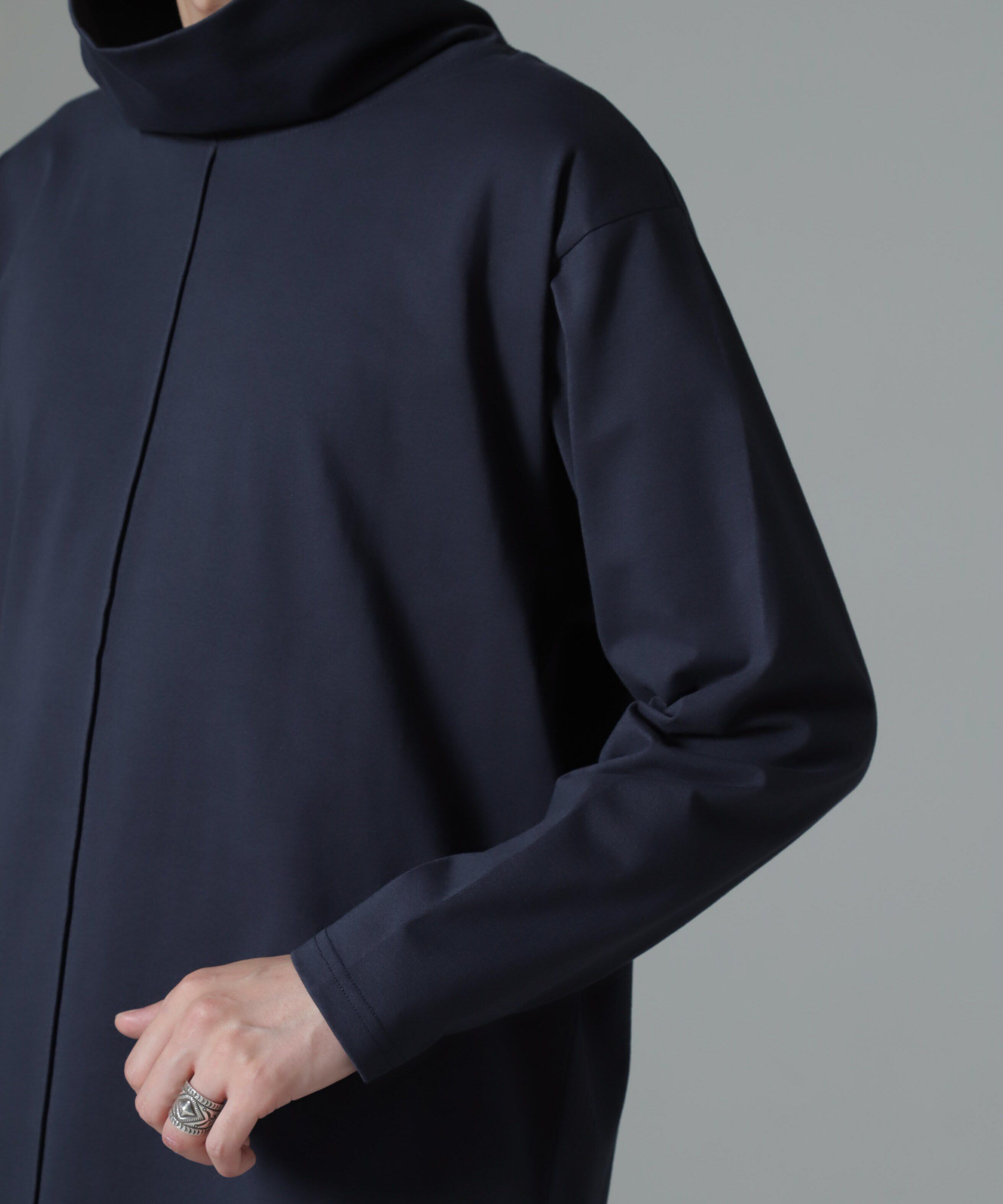 nano･universe「WEB限定/ボリュームハイネックプルオーバー 長袖」|Tシャツ・カットソー|