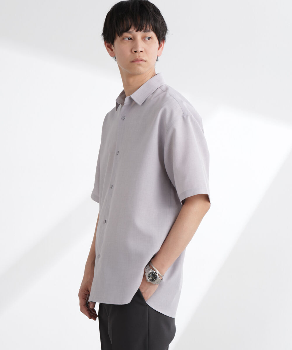nano･universe「ライトウェイトドライシャツ 半袖(セットアップ可)」|シャツ・ブラウス|