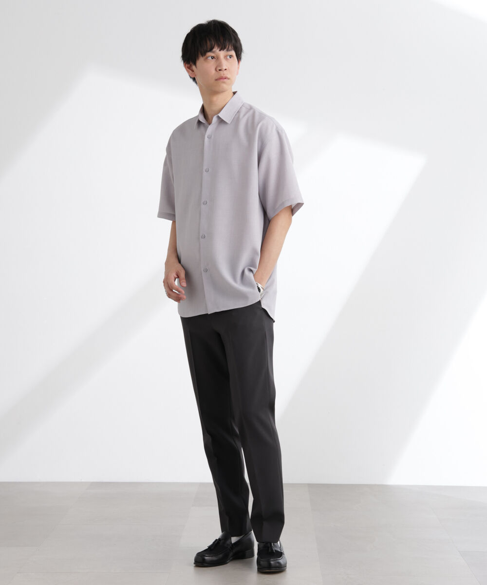 nano･universe「ライトウェイトドライシャツ 半袖(セットアップ可)」|シャツ・ブラウス|