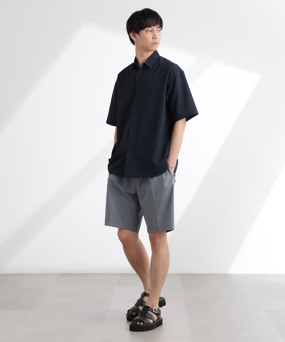nano･universe「ライトウェイトドライシャツ 半袖(セットアップ可)」|シャツ・ブラウス|